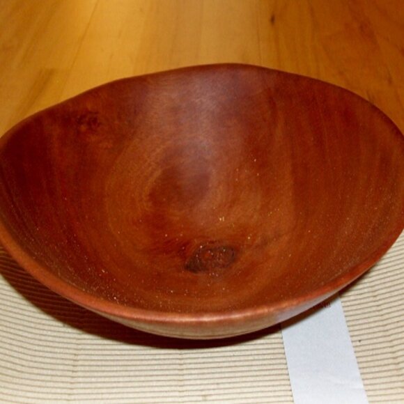 Australian Hand Turned Red Gum Bowl - Picture 3 of 5
